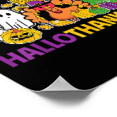 Happy Hallothanksmas Halloween Thanksgiving Christ Poster (Ecke)