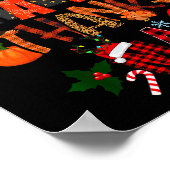 Happy Hallothanksmas Halloween Thanksgiving Christ Poster (Ecke)