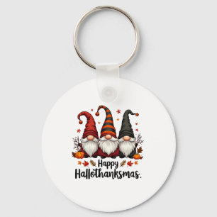 Happy Hallothanksmas Halloween Xmas Gnomes Schlüsselanhänger