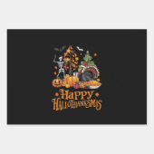 Happy Hallothanksmas Happy Halloween Erntedank Geschenkpapier Set (Vorderseite)