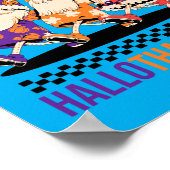 Happy Hallothanksmas Holiday Gnomes Design Poster (Ecke)