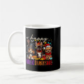 Happy Hallothanksmas Hunde Halloween Erntedank C Kaffeetasse (Links)