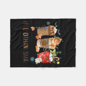 Happy Hallothanksmas-Kaffeehauskaffee Halloween-Er Fleecedecke (Vorderseite (Horizontal))