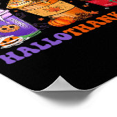 Happy Hallothanksmas-Kaffeehauskaffee Halloween-Er Poster (Ecke)