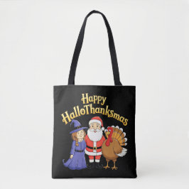 Happy HalloThanksmas liebt Design Tasche