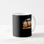 Happy Hallothanksmas Monkey Christmas Monkeys Kaffeetasse (VorderseiteRechts)