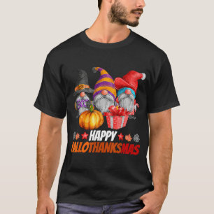 Happy Hallothanksmas My Gnomies Niedlich Gnomes Fa T-Shirt