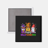 Happy Hallothanksmas Niedlich Gnomes Fall Hallowee Magnet (Vorderseite/Rückseite)