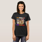 Happy Hallothanksmas Otter  Thanksgiving Christmas T-Shirt (Vorne ganz)