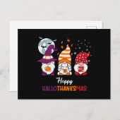 Happy Hallothanksmas Postkarte (Vorne/Hinten)