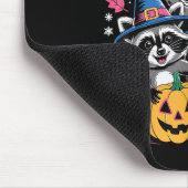 Happy Hallothanksmas Raccoon Halloween Merry Chris Mousepad (Ecke)
