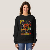 Happy Hallothanksmas Rottweiler Wizard Hat Turkey Sweatshirt (Vorne ganz)