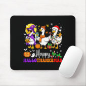 Happy Hallothanksmas Santa Goose Witch Soky Season Mousepad (Mit Mouse)