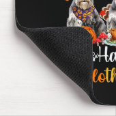 Happy Hallothanksmas Schnauzer Dog Halloween Chris Mousepad (Ecke)