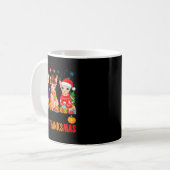 Happy Hallothanksmas Sphynx Cats Halloween Thanksg Kaffeetasse (Vorderseite Links)