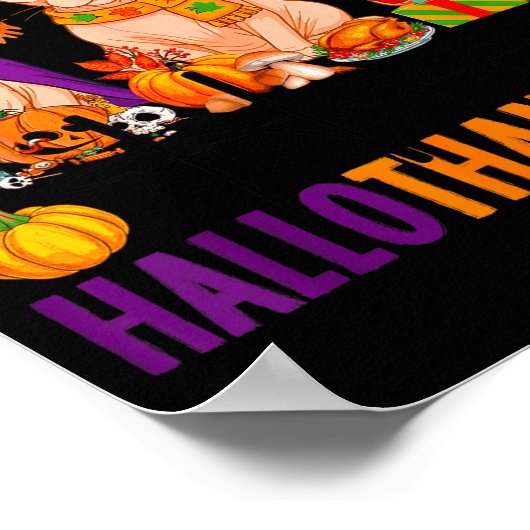 Happy Hallothanksmas Sphynx Cats Halloween Thanksg Poster (Ecke)