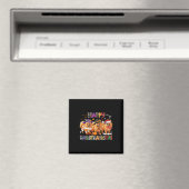 Happy Hallothanksmas Spitz Hund Halloween Chri Magnet (In Situ (Geschirrspüler))