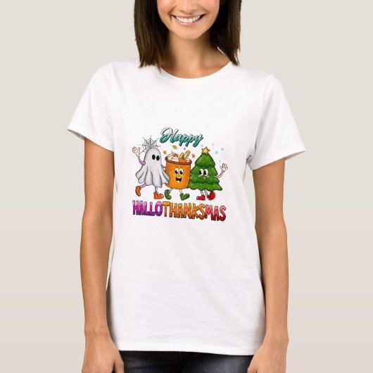 Happy Hallothanksmas T-Shirt (Vorderseite)