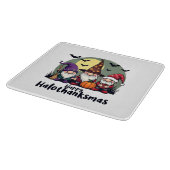 Happy Hallothanksmas Xmas Halloween Gnomes Schneidebrett (Ecke)