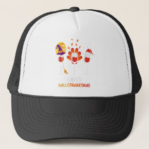 Happy HallowDankeMas Wine Glass Erntedank Chris Truckerkappe