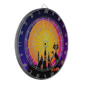 Happy Halloween 11 Dart Board Dartscheibe (Vorderseite Links)