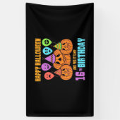 Happy Halloween 16. Geburtstag Banner (Vertikal)