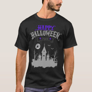 Happy Halloween 2023 Spooky Church Design T-Shirt