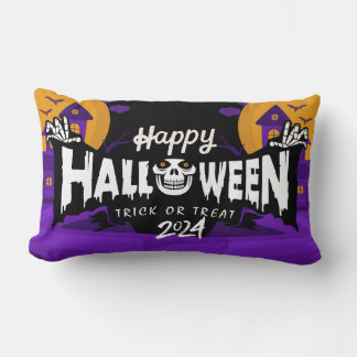Happy Halloween 2024 Lumbar Throw Kissen