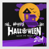 Happy Halloween 2024 Window Cling Decals Fensteraufkleber (Blatt)
