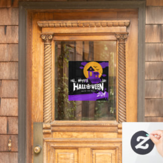 Happy Halloween 2024 Window Cling Decals Fensteraufkleber