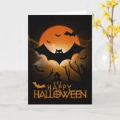 Happy Halloween 2 Karte (Gelbe Blume)