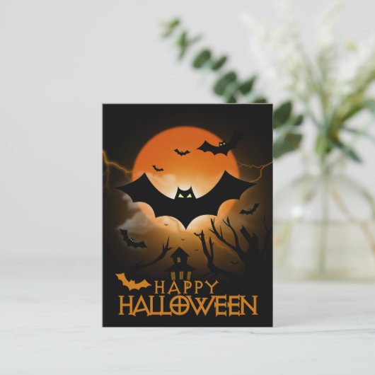 Happy Halloween 2 Postkarte (Stehend Vorderseite)