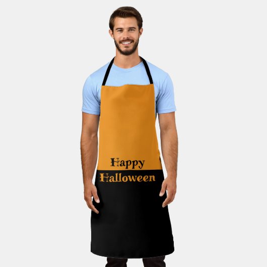 Happy Halloween 2-Tone-Schürze Schürze (Getragen)