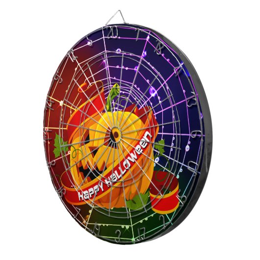 Happy Halloween 6A Dart Board Dartscheibe (Vorderseite rechts)