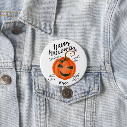 Happy-halloween-Abzeichen Button (Beispiel)