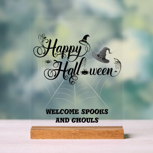 Happy Halloween Acrylzeichen Acrylschild (Neutral)