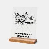 Happy Halloween Acrylzeichen Acrylschild (Winkel)
