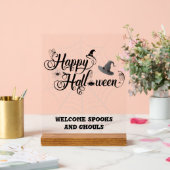 Happy Halloween Acrylzeichen Acrylschild (Hochzeit)