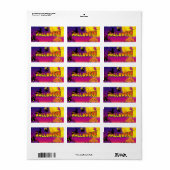 Happy Halloween Adressaufkleber (Vorne)