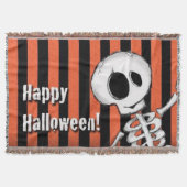 Happy Halloween Albern Skeleton Decke (Vorderseite)