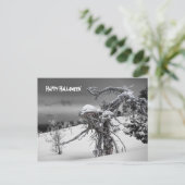 Happy halloween Alien Postcard Postkarte (Stehend Vorderseite)