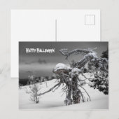 Happy halloween Alien Postcard Postkarte (Vorne/Hinten)