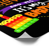 Happy Halloween And Yes It's My Birthday Halloween Poster (Ecke)