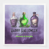 Happy Halloween Apothecary Jar Serviette (Vorderseite)
