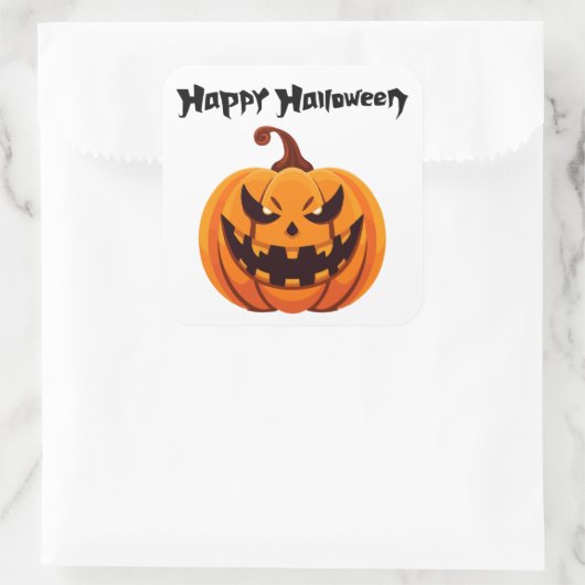 Happy Halloween Aufkleber (Tasche)