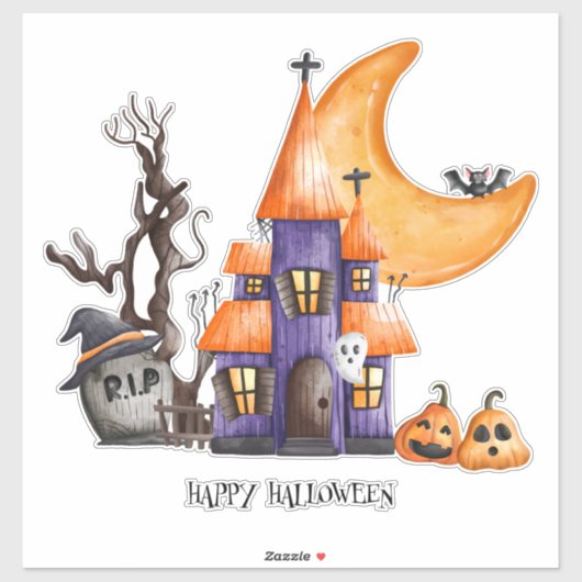 Happy Halloween Aufkleber (Blatt)