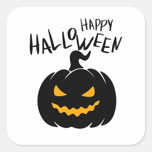 Happy Halloween Aufkleber (Vorderseite)