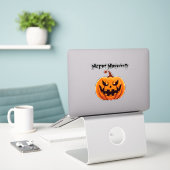Happy Halloween Aufkleber (Laptop auf Schreibtisch)