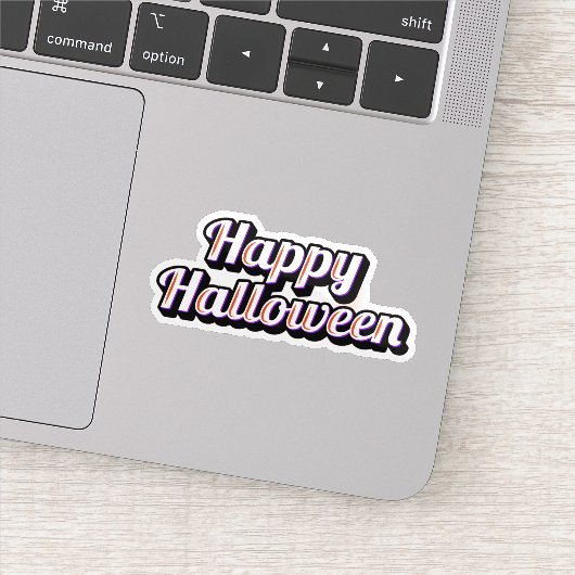 Happy-halloween-Aufkleber Aufkleber (Detail)