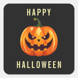Happy Halloween Aufkleber - Gruseliger Jack O Lant